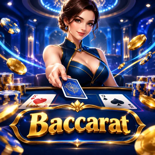 Mesa de bacará ao vivo com dealer virando cartas e painel de estatísticas ao lado