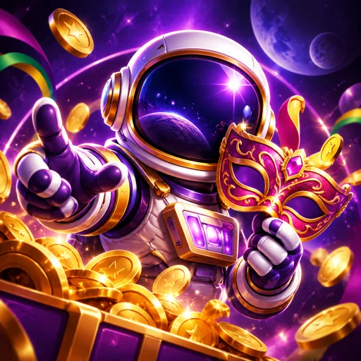 Tela do crash game Spaceman com multiplicador e opção de saída parcial